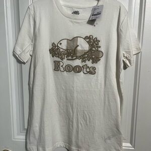Roots Kids‎ White Graphic T-Shirt